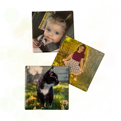 2" Square Photo Magnets - Set of 9