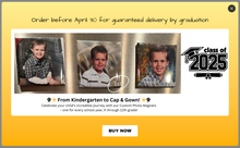 SPECIAL - Graduation Photo Magnets / Square 2" - Set of 13